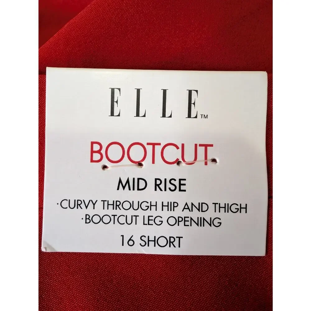 Elle Bootcut Red Pants - Picture 5 of 5